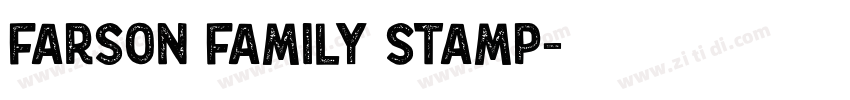 Farson Family Stamp字体转换